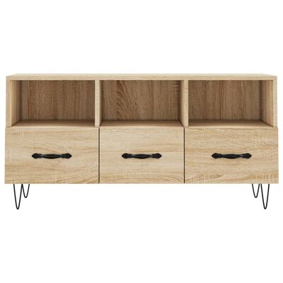 vidaXL Meuble TV chêne sonoma 102x36x50 cm bois d'ingénierie