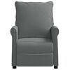 vidaXL Fauteuil inclinable Gris fonc&eacute; Tissu