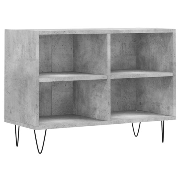 vidaXL Meuble TV gris b&eacute;ton 69,5x30x50 cm bois d'ing&eacute;nierie