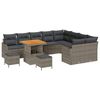 vidaXL Ensemble de canap&eacute; de jardin 12 pi&egrave;ces 11-Nombre de places Gris