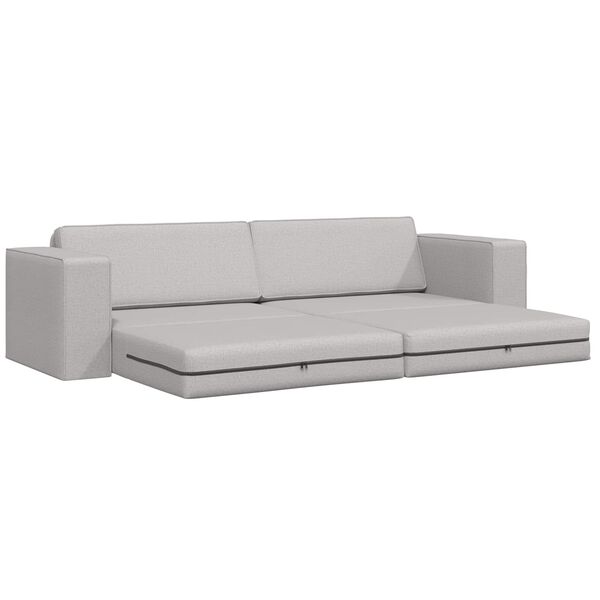 vidaXL Canap&eacute;-Lit 200cm Gris nuage tissu