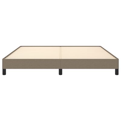 vidaXL Cadre de lit sans matelas taupe 160x200 cm tissu