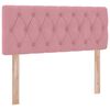 vidaXL Lit de Rangement avec matelas Rose 120 x 190 cm Velours
