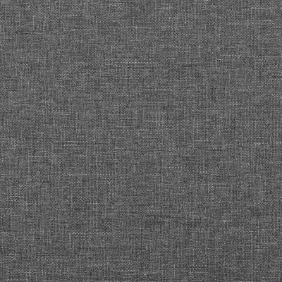 vidaXL Tête de lit gris foncé 100x5x78/88 cm tissu