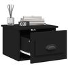 vidaXL Tables de chevet murales 2 pcs noir 41,5x36x28 cm