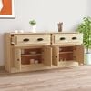 vidaXL Buffets 2 pcs ch&ecirc;ne sonoma bois d'ing&eacute;nierie