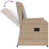 vidaXL Salon de jardin avec coussins 3 pcs beige r&eacute;sine tress&eacute;e