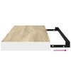 vidaXL &Eacute;tag&egrave;re murale flottante ch&ecirc;ne et blanc 60x23,5x3,8 cm MDF
