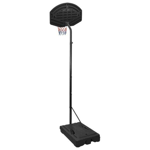 vidaXL Support de basket-ball Noir 282-352 cm Poly&eacute;thyl&egrave;ne