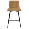 vidaXL Tabouret de bar Marron Velours