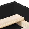 vidaXL Cadre de lit sans matelas noir 120x190 cm