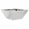vidaXL Cache-pot de jardin Argent 35 x 35 x 15 cm Acier galvanis&eacute;