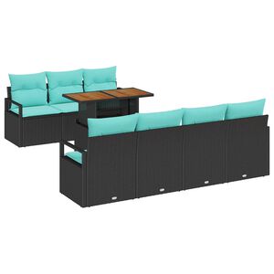 vidaXL Ensemble de canap&eacute; de jardin 8 pi&egrave;ces 7-Nombre de places