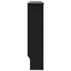 vidaXL Cache-Radiateur 2 pcs Noir 112 x 19 x 81,5 cm Bois d'ingénierie