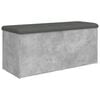 vidaXL Banc de rangement gris b&eacute;ton 102x42x45 cm bois d'ing&eacute;nierie