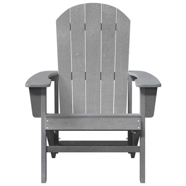vidaXL Chaise Adirondack Gris clair 74 x 82 x 92cm HDPE