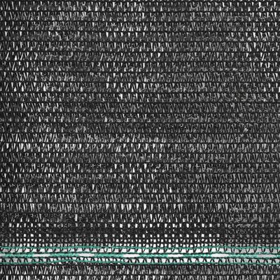 vidaXL Clôture de tennis PEHD 1 x 25 m Noir