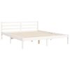 vidaXL Cadre de lit sans matelas blanc bois de pin massif