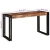 vidaXL Table Gigogne 3 pcs Bois massif r&eacute;cup&eacute;r&eacute; et m&eacute;tal