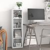 vidaXL &Eacute;tag&egrave;re murale sous forme de cube Blanc 37x29,5x134,5 cm MDF
