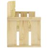 vidaXL Ensemble &agrave; manger de jardin 3 pcs Bois de pin impr&eacute;gn&eacute;