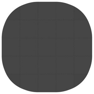 vidaXL Tapis de sol de piscine 25 pc &Oslash; 292 cm Rond Mousse EVA Noir