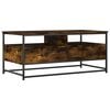 vidaXL Table basse Ch&ecirc;ne fum&eacute; 100 x 51 x 45 cm