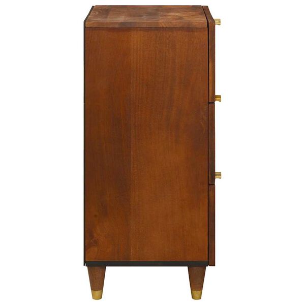 vidaXL Buffet Marron 40 x 33.5 x 75 cm Rotin et bois de mango massif