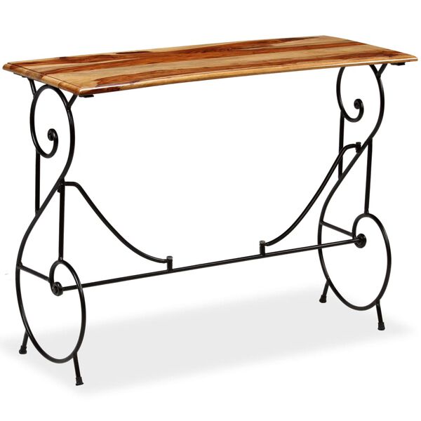 vidaXL Table console Bois massif de Sesham 100 x 40 x 75 cm