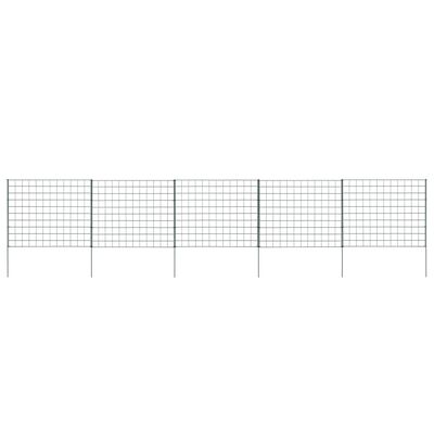 vidaXL Ensemble de clôture de jardin 77,5x64 cm vert
