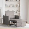 vidaXL Canap&eacute;-lit escamotable simple Taupe 90 x 165 x 87 cm tissu