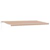 vidaXL Auvent r&eacute;tractable Multicolore 600 &times; 300 cm Tissu et Aluminium