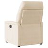 vidaXL Fauteuil inclinable électrique beige tissu microfibre