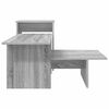 vidaXL Table console Gris Sonoma 91,5 x 35 x 38,5 cm Bois d'ing&eacute;nierie