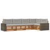 vidaXL Ensemble de canap&eacute;s d'ext&eacute;rieur 5 pc Naturel et gris clair