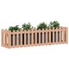 vidaXL Lit sur&eacute;lev&eacute; de jardin design de cl&ocirc;ture bois douglas massif