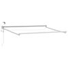 vidaXL Cadre de store r&eacute;tractable &eacute;lectrique Blanc 3 x 2,5 m Aluminium