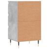 vidaXL Buffet gris b&eacute;ton 40x35x70 cm bois d'ing&eacute;nierie