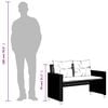 vidaXL Salon de jardin avec coussins 4 pcs gris clair poly rotin verre