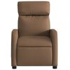 vidaXL Fauteuil inclinable Marron Tissu
