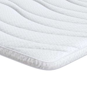 vidaXL Surmatelas 80 x 200 cm d&rsquo;&eacute;paisseur Tissu en Tricot Blanc