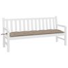 vidaXL Coussin de banc de jardin taupe 180x50x7 cm tissu oxford