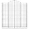vidaXL Paniers &agrave; gabions arqu&eacute;s 8 pcs 200x50x200/220 cm Fer galvanis&eacute;