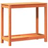 vidaXL Table de rempotage avec &eacute;tag&egrave;re cire marron bois massif de pin