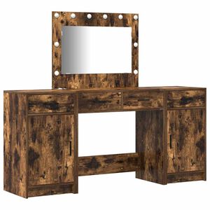 vidaXL Table de Toilette 3 pc Marron 78,5 x 41 x 135 cm
