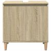 vidaXL Meuble d'évier chêne sonoma 58x33x60 cm bois d'ingénierie