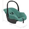 vidaXL Si&egrave;ge d'auto pour b&eacute;b&eacute; Vert 42x65x57 cm