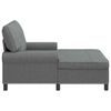 vidaXL Chaise longue avec coussin Gris fonc&eacute; 91 x 157 x 91 cm tissu