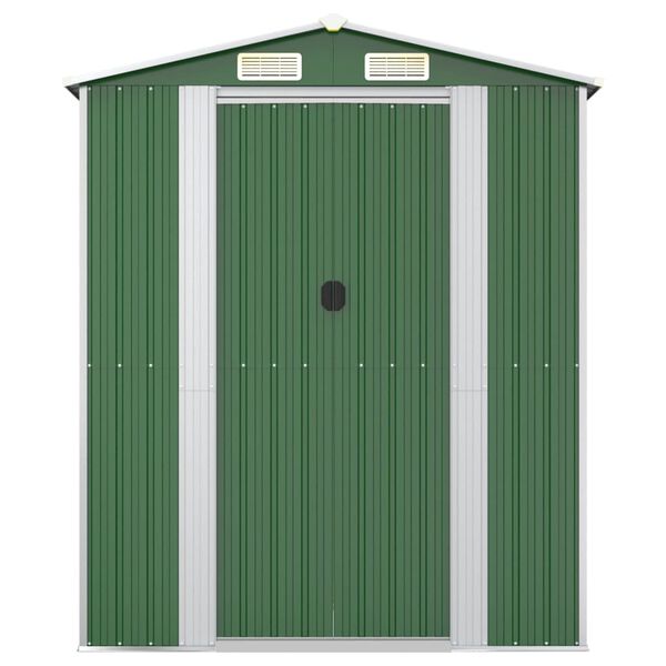 vidaXL Abri de jardin Vert 192x1021x223 cm Acier galvanis&eacute;