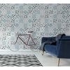 Grosfillex Carreau de rev&ecirc;tement mural 9 pcs 15,4x120 cm Bleu Andalou